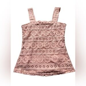 Salmon Y2K Suzy Sheer Top, medium